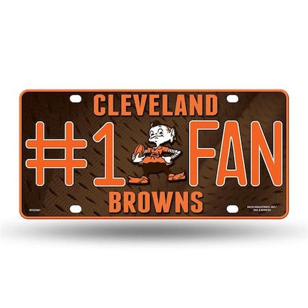 Rico Industries Rico Industries MTF2801 No.1 Fan Metal Tag - Cleveland Browns MTF2801
